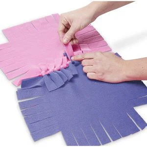 Created by Me - Flower Fleece Quilt