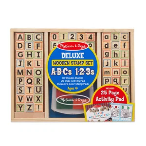 Wooden ABC Activity Stamp Set