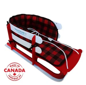 Child Sled Red With Seat Belt - BeaverSnow