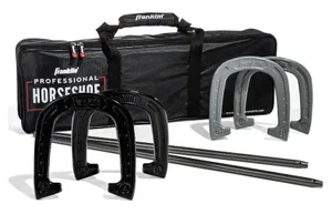 Horseshoes Professional Forged Steel Set, 23.5" Steel Stake