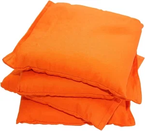 Corn Toss Bean Bags - Set of 4 - Orange 6"x6"