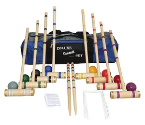 8 Player Pro Croquet Set 32" in Carrying Case