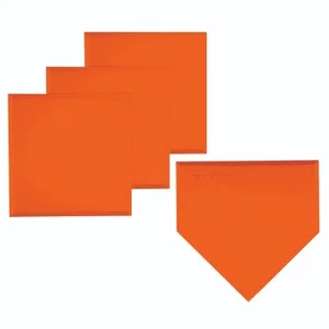 MLB® Deluxe 4 Piece Rubber Base Set - Orange