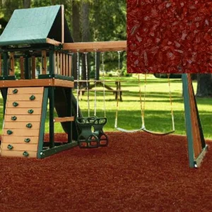 Playground Recycled Rubber Mulch Cedar Red 72.5-75 cu ft