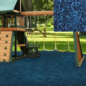 Playground Recycled Rubber Mulch Ocean Blue 72.5-75 cu ft