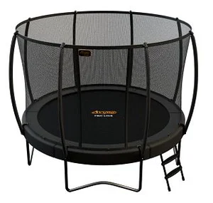 12' Avyna/Jump Free Trampoline with Enclosure - Grey